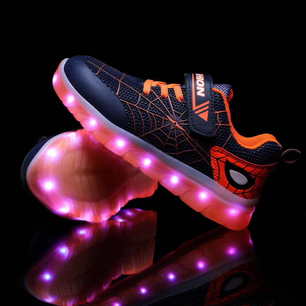 Size 26-37 Kids Led USB Recharge Glowing Shoes Children's Hook Loop | Orazek UK Ltd