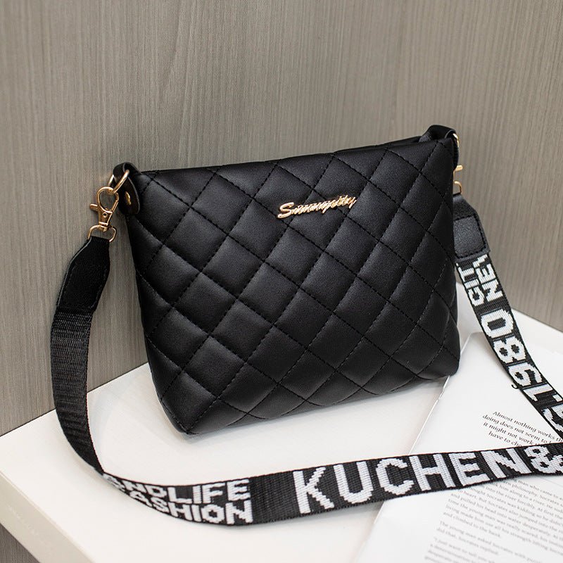 Small Messenger Bag For Women Trend Lingge Embroidery Female Shoulder Bags Fashion Chain Ladies Crossbody Purse | Orazek UK Ltd