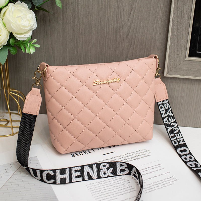 Small Messenger Bag For Women Trend Lingge Embroidery Female Shoulder Bags Fashion Chain Ladies Crossbody Purse | Orazek UK Ltd