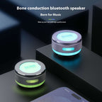 Portable Wireless Bone Conduction Speakers with LED Light - Bluetooth Vibration Speaker | Orazek UK Ltd