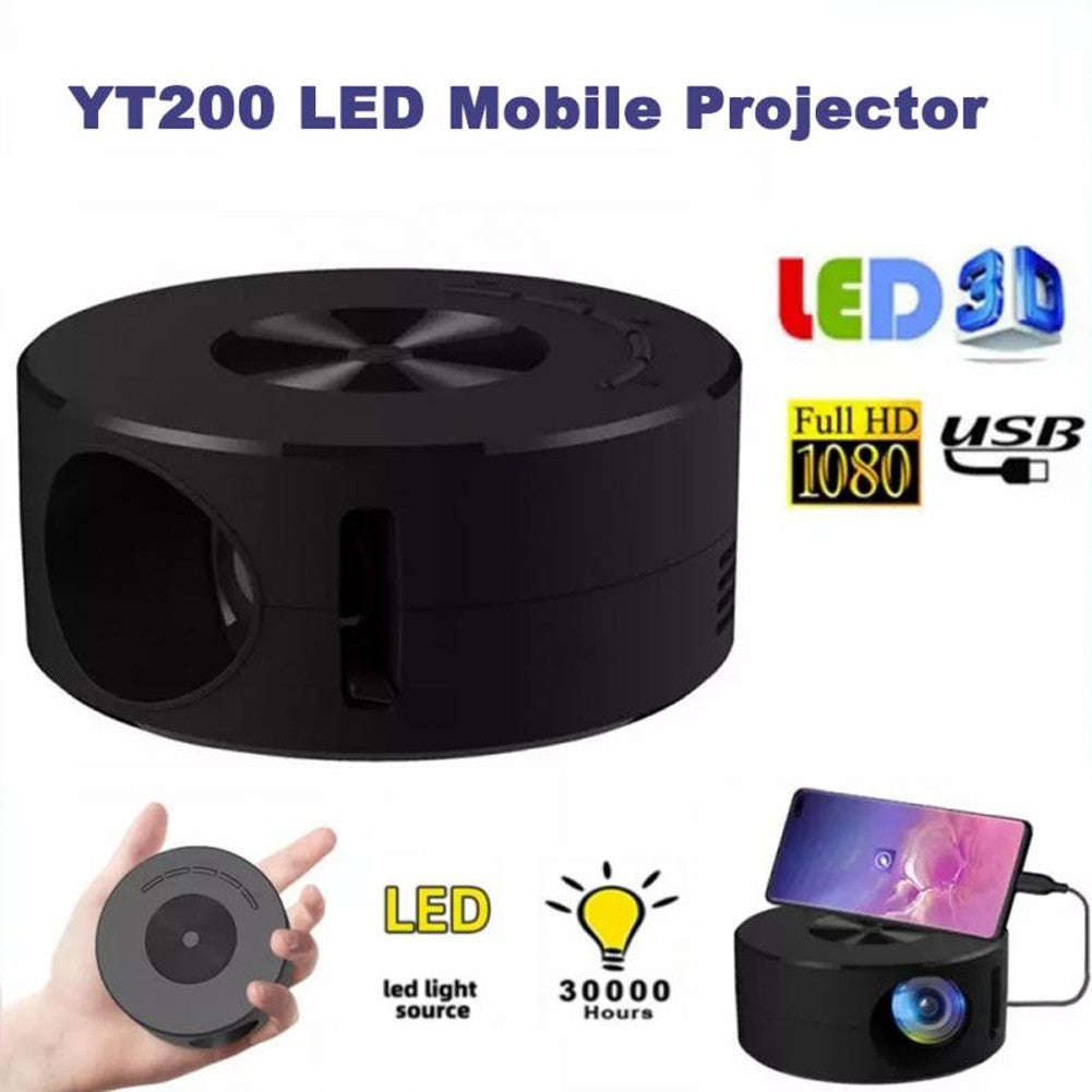 Smart Projector WiFi Portable 1080P Home Theater Video LED Mini Projector For Home Theaters Media Player | Orazek UK Ltd