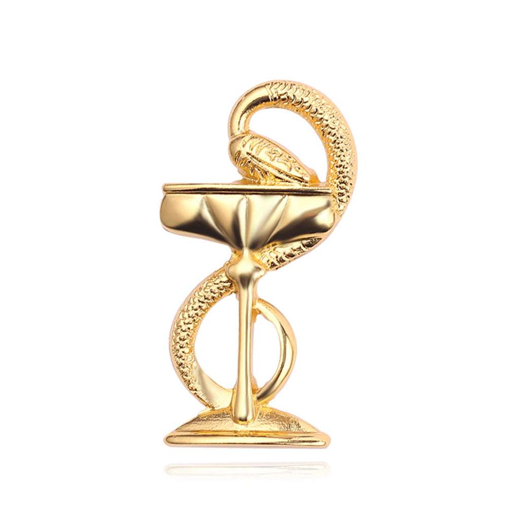 Snake Wine Glass Brooch Wild Temperament Brooch Orazek UK Ltd