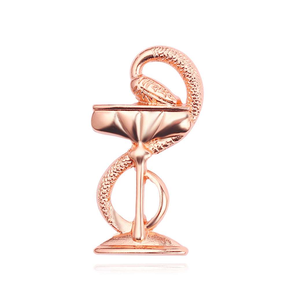 Snake Wine Glass Brooch Wild Temperament Brooch Orazek UK Ltd