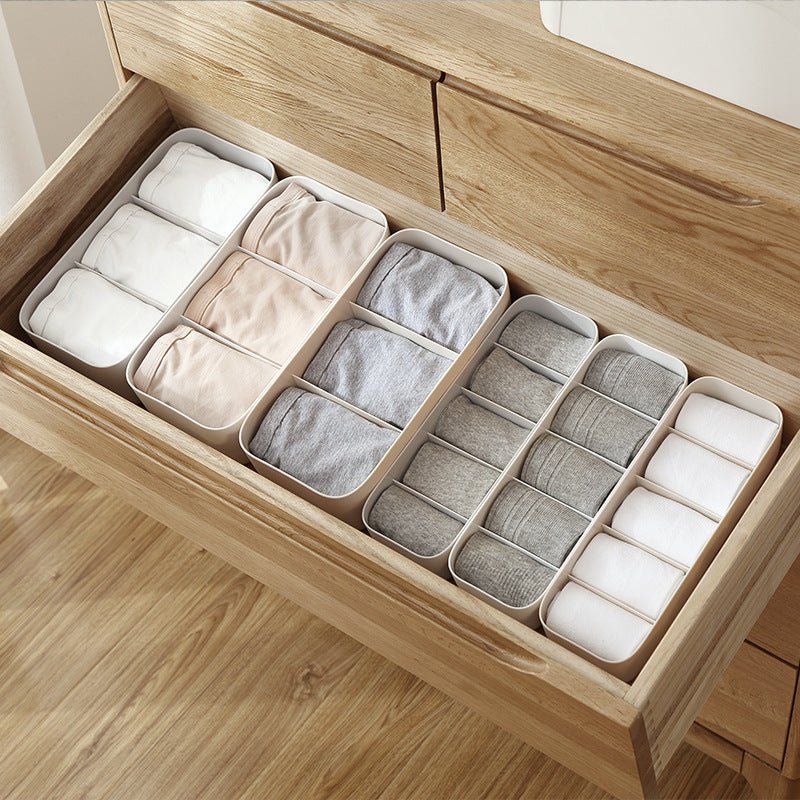 Socks Storage Box Bra Underwear Organizer Desktop Drawer Finishing Box Bathroom Plastic Storage Case Closet Organiser | Orazek UK Ltd