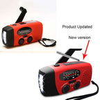 Solar hand crank USB charging radio flashlight | Orazek UK Ltd