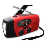 Solar hand crank USB charging radio flashlight | Orazek UK Ltd