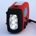 Solar hand crank USB charging radio flashlight | Orazek UK Ltd