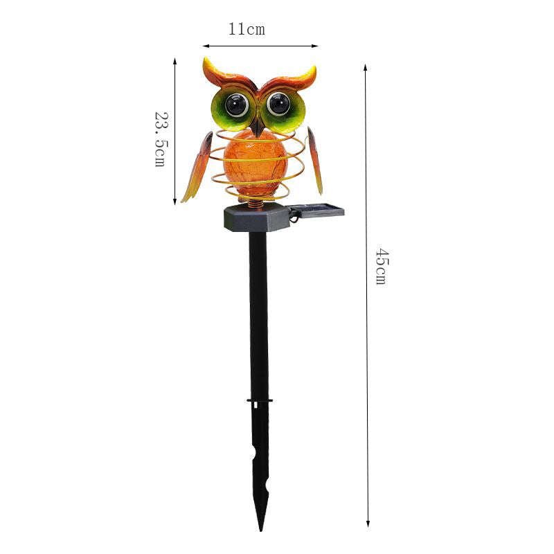 Solar Owl Lawn Lamp Outdoor Waterproof LED Garden Pathway Lighting Night Light Energy Saving Landscape Decor | Orazek UK Ltd