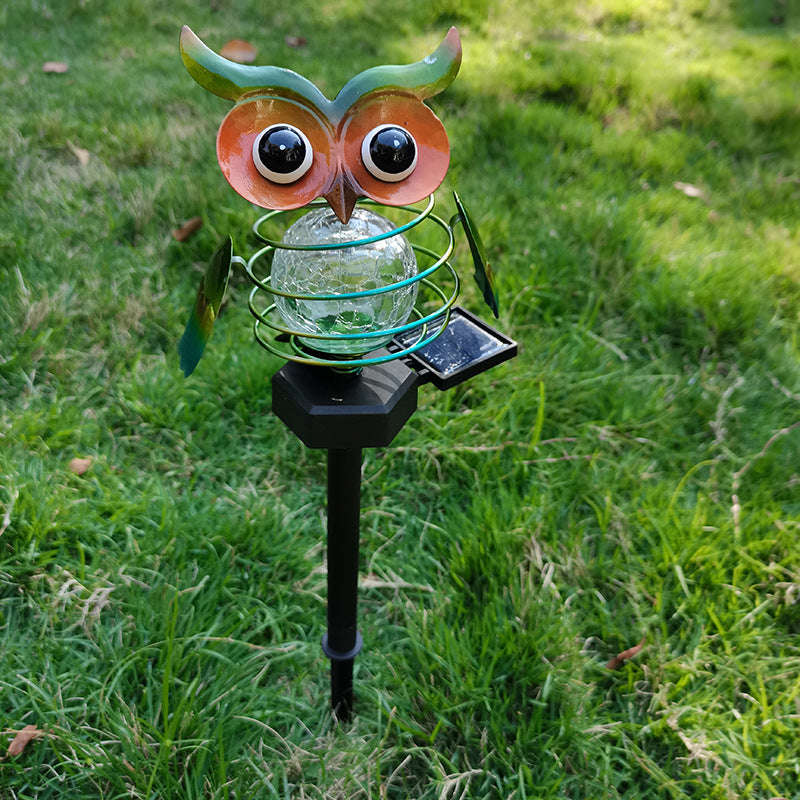 Solar Owl Lawn Lamp Outdoor Waterproof LED Garden Pathway Lighting Night Light Energy Saving Landscape Decor | Orazek UK Ltd