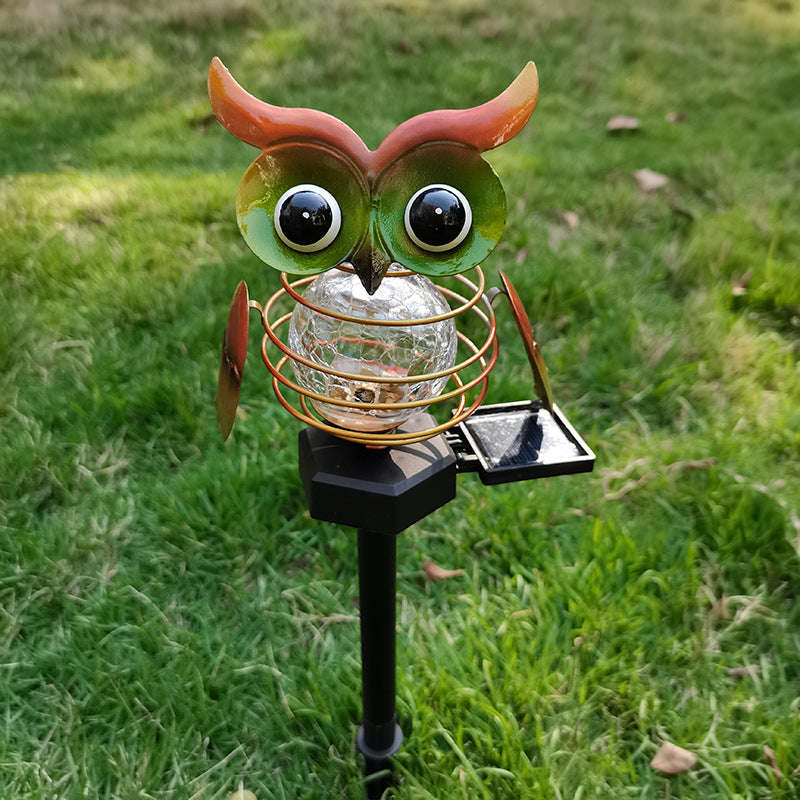 Solar Owl Lawn Lamp Outdoor Waterproof LED Garden Pathway Lighting Night Light Energy Saving Landscape Decor | Orazek UK Ltd