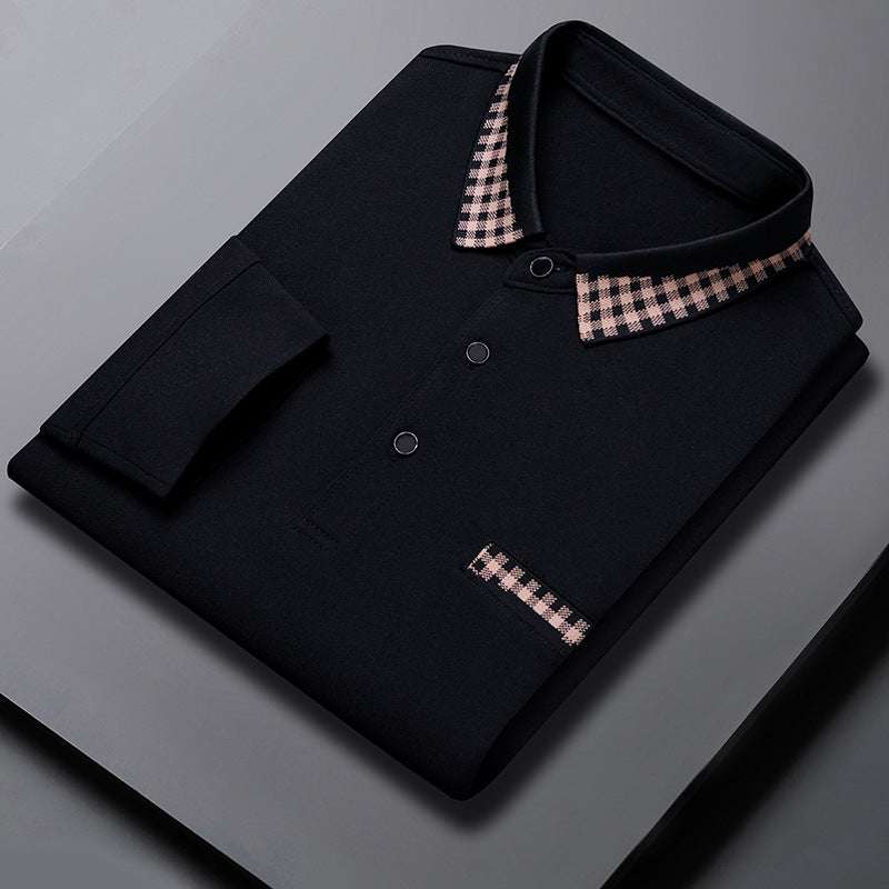 Solid Color Casual Dad Long-t-shirt | Orazek UK Ltd