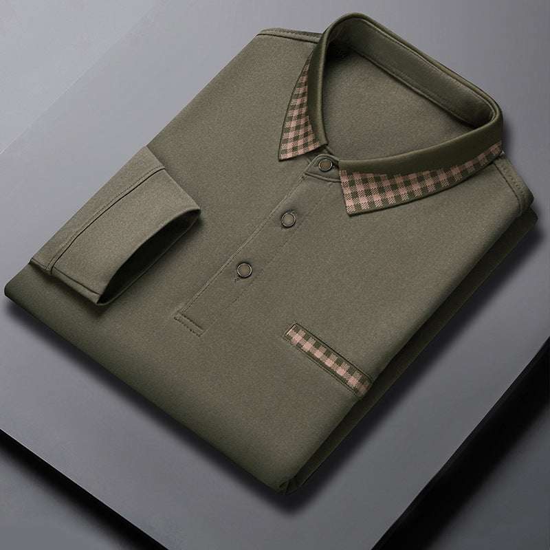 Solid Color Casual Dad Long-t-shirt | Orazek UK Ltd