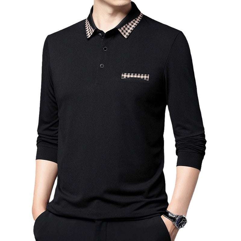 Solid Color Casual Dad Long-t-shirt | Orazek UK Ltd