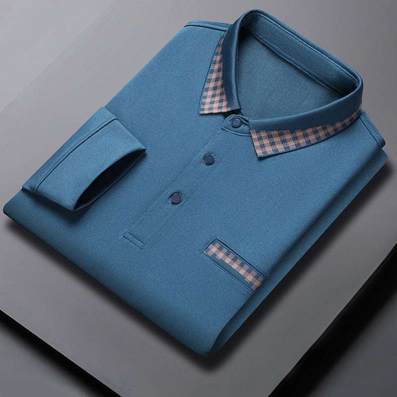 Solid Color Casual Dad Long-t-shirt | Orazek UK Ltd