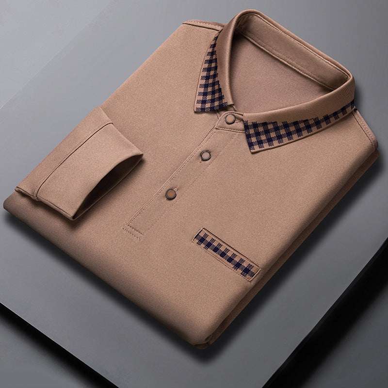 Solid Color Casual Dad Long-t-shirt | Orazek UK Ltd