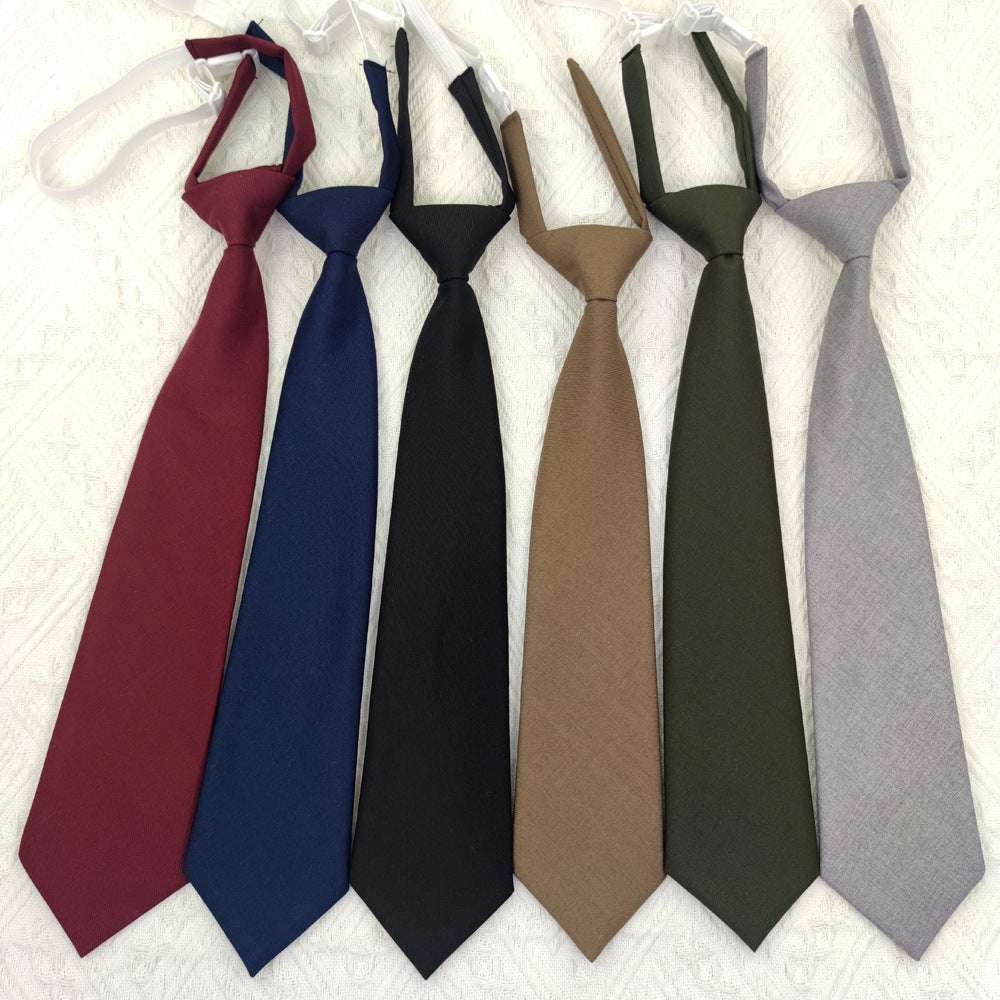 Solid Color Navy Blue Tie Men's Tie | Orazek UK Ltd