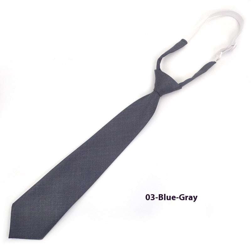 Solid Color Navy Blue Tie Men's Tie | Orazek UK Ltd