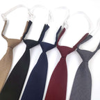 Solid Color Navy Blue Tie Men's Tie | Orazek UK Ltd