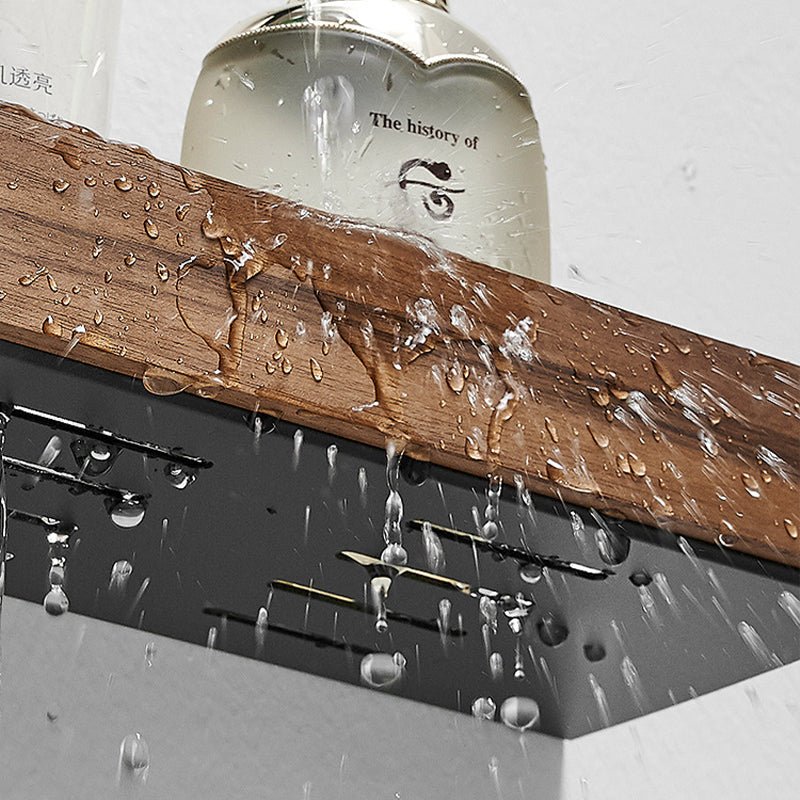 Solid Wood Bathroom Bathroom Non-perforated Shelves | Orazek UK Ltd