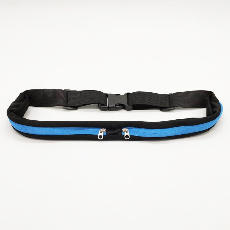 Sports Waist Bag With Double Pocket Slim Zip Running Phone Belt Bags | Orazek UK Ltd