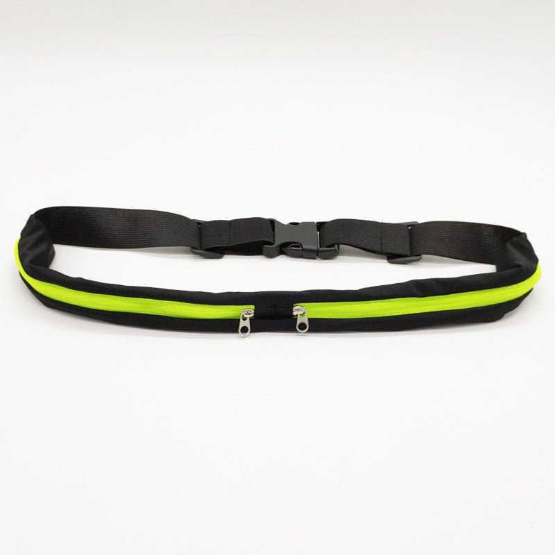 Sports Waist Bag With Double Pocket Slim Zip Running Phone Belt Bags | Orazek UK Ltd