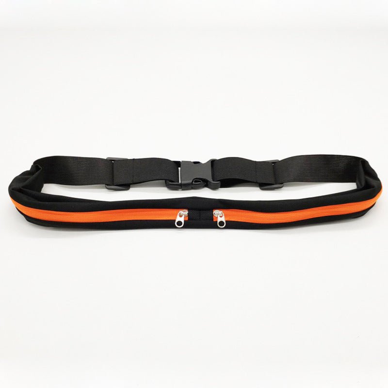 Sports Waist Bag With Double Pocket Slim Zip Running Phone Belt Bags | Orazek UK Ltd