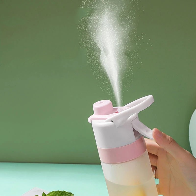 Spray Water Bottle For Girls Outdoor Sport Fitness Water Cup Large Capacity Spray Bottle Drinkware Travel Bottles Kitchen Gadgets | Orazek UK Ltd