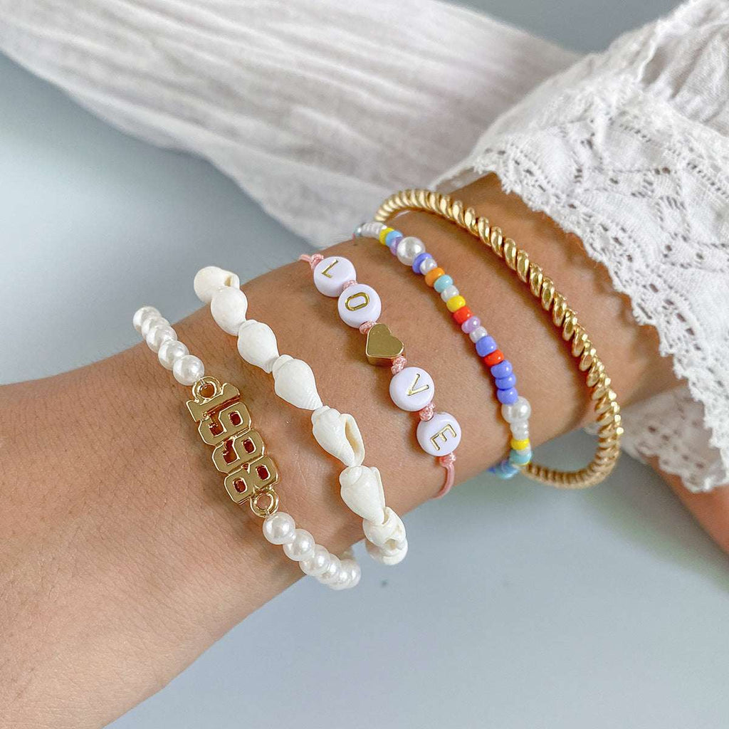 Stacked Twist Ring Shell Jewelry | Orazek UK Ltd