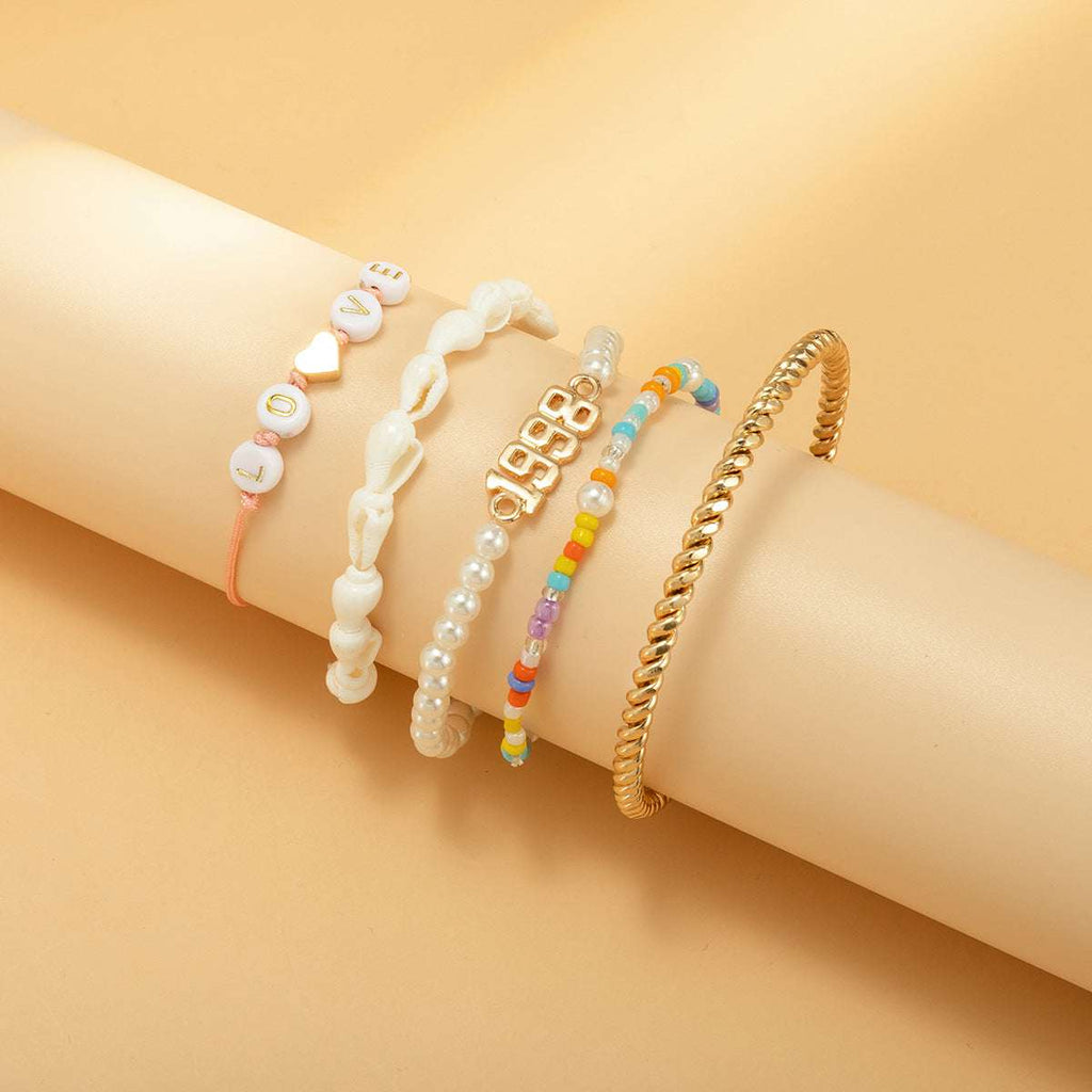 Stacked Twist Ring Shell Jewelry | Orazek UK Ltd