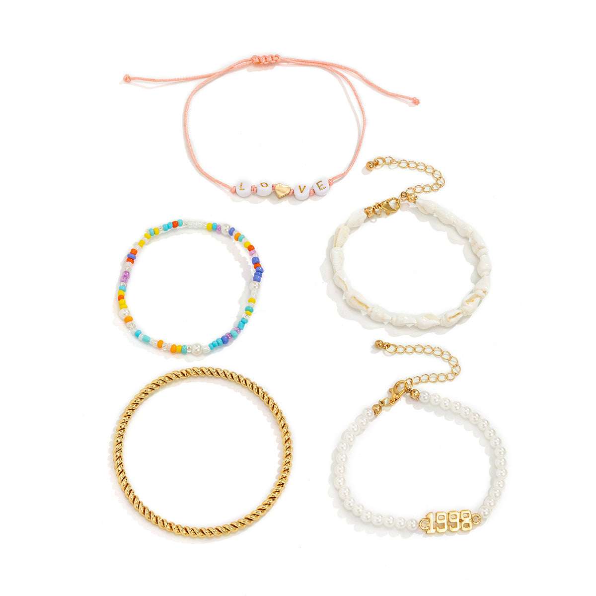 Stacked Twist Ring Shell Jewelry | Orazek UK Ltd