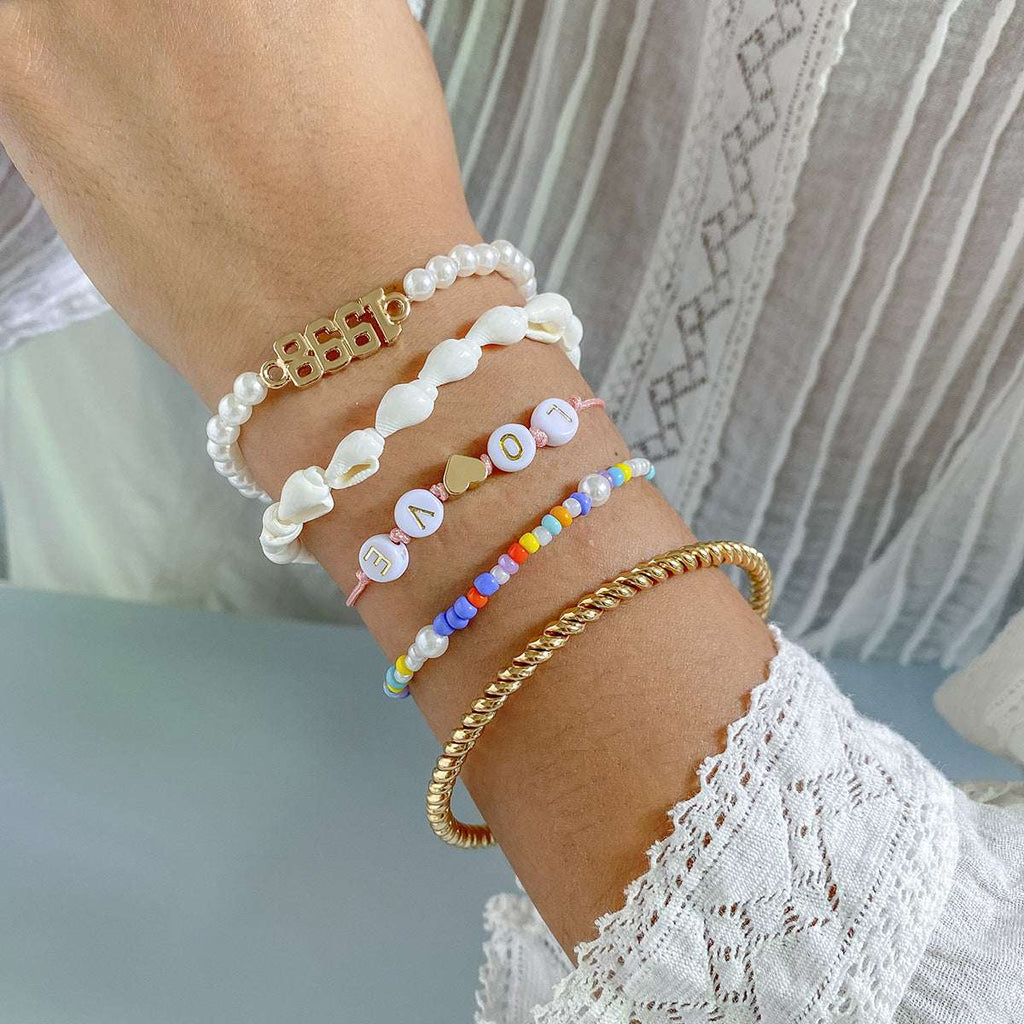 Stacked Twist Ring Shell Jewelry | Orazek UK Ltd
