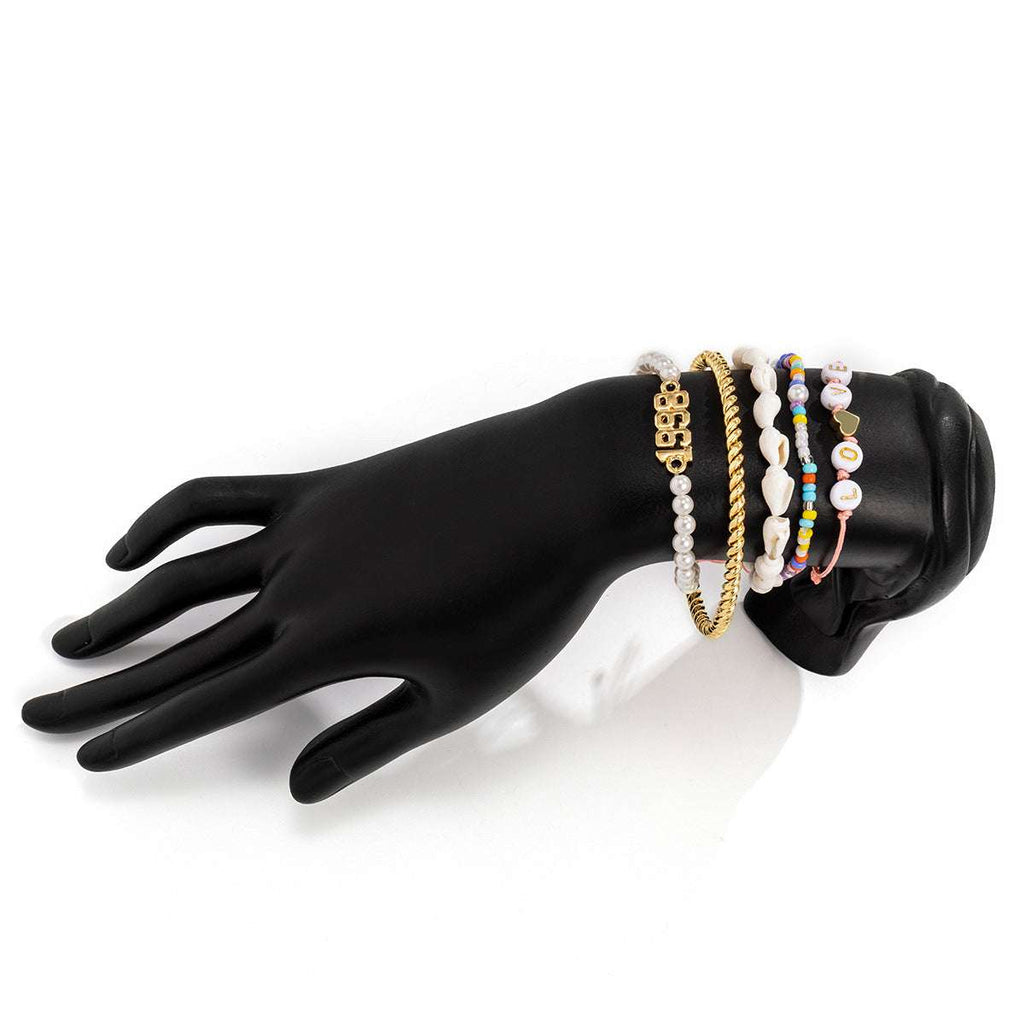 Stacked Twist Ring Shell Jewelry | Orazek UK Ltd