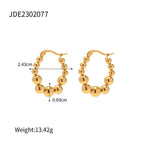 Stainless Steel Bead Eardrop Earring | Orazek UK Ltd