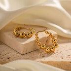 Stainless Steel Bead Eardrop Earring | Orazek UK Ltd