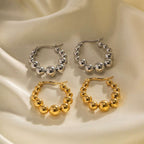 Stainless Steel Bead Eardrop Earring | Orazek UK Ltd