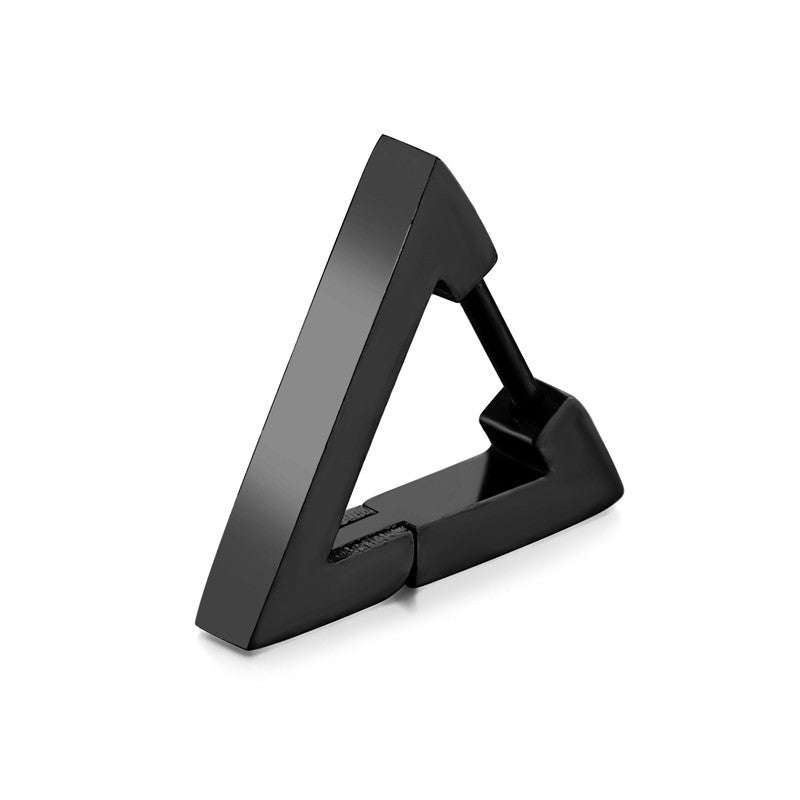 Stainless Steel Creative Hoop Earrings Women Triangular Earrings Fashion Jewelry Huggie Men | Orazek UK Ltd