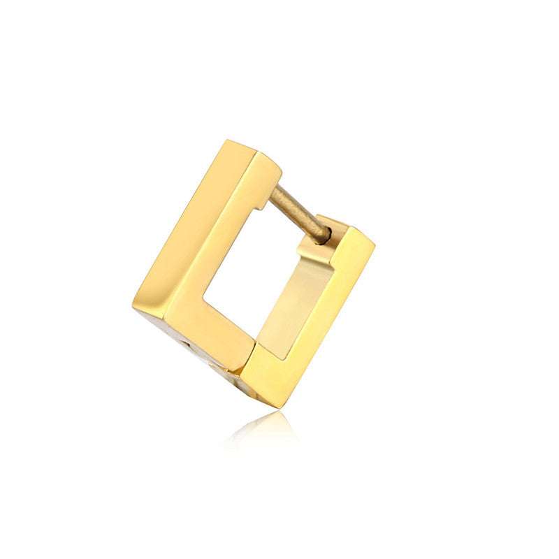 Stainless Steel Creative Hoop Earrings Women Triangular Earrings Fashion Jewelry Huggie Men | Orazek UK Ltd