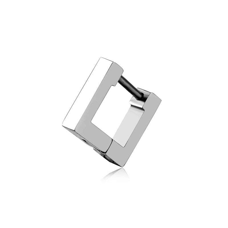 Stainless Steel Creative Hoop Earrings Women Triangular Earrings Fashion Jewelry Huggie Men | Orazek UK Ltd