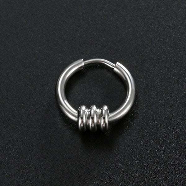 Stainless Steel Creative Hoop Earrings Women Triangular Earrings Fashion Jewelry Huggie Men | Orazek UK Ltd