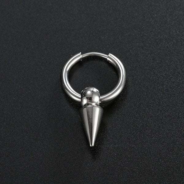 Stainless Steel Creative Hoop Earrings Women Triangular Earrings Fashion Jewelry Huggie Men | Orazek UK Ltd