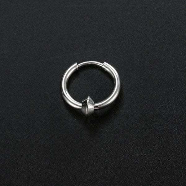 Stainless Steel Creative Hoop Earrings Women Triangular Earrings Fashion Jewelry Huggie Men | Orazek UK Ltd