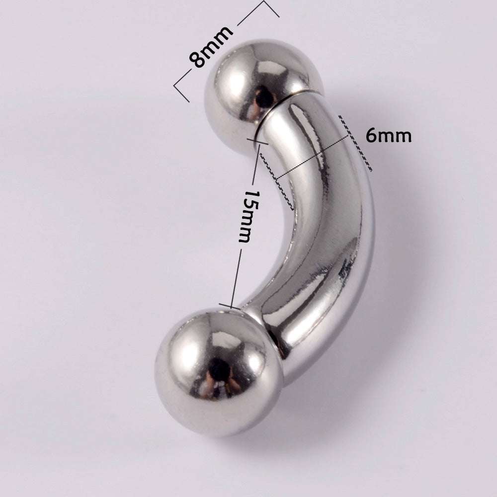 Stainless Steel Curved Rod Body Piercing Earrings | Orazek UK Ltd