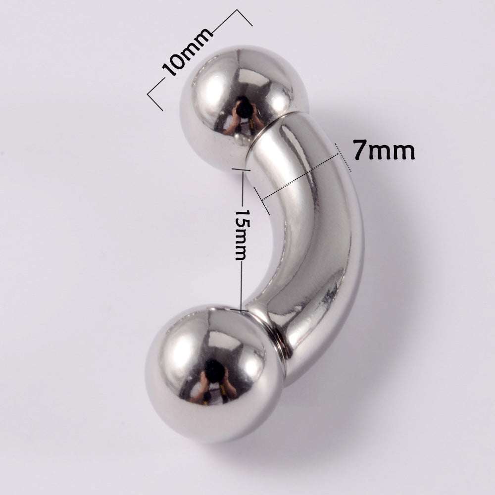Stainless Steel Curved Rod Body Piercing Earrings | Orazek UK Ltd