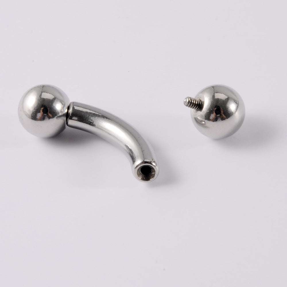 Stainless Steel Curved Rod Body Piercing Earrings | Orazek UK Ltd