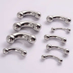 Stainless Steel Curved Rod Body Piercing Earrings | Orazek UK Ltd