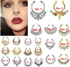 Stainless Steel Diamond C Rod Nose Ring | Orazek UK Ltd
