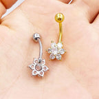 Stainless Steel Diamond Navel Ring Body Jewelry | Orazek UK Ltd