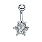 Stainless Steel Diamond Navel Ring Body Jewelry | Orazek UK Ltd