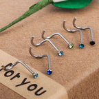 Stainless Steel Diamond Nose Ring Prickly Jewelry | Orazek UK Ltd