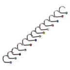 Stainless Steel Diamond Nose Ring Prickly Jewelry | Orazek UK Ltd